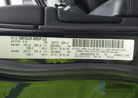 2011 Jeep Grand Cherokee Laredo z USA, uszkodzony, nr VIN 1J4RR4GG2BC527623